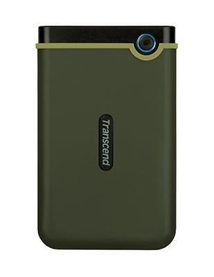 Transcend StoreJet 25M3G Disque dur externe 1 To micro USB vers USB Type A, Vert militaire