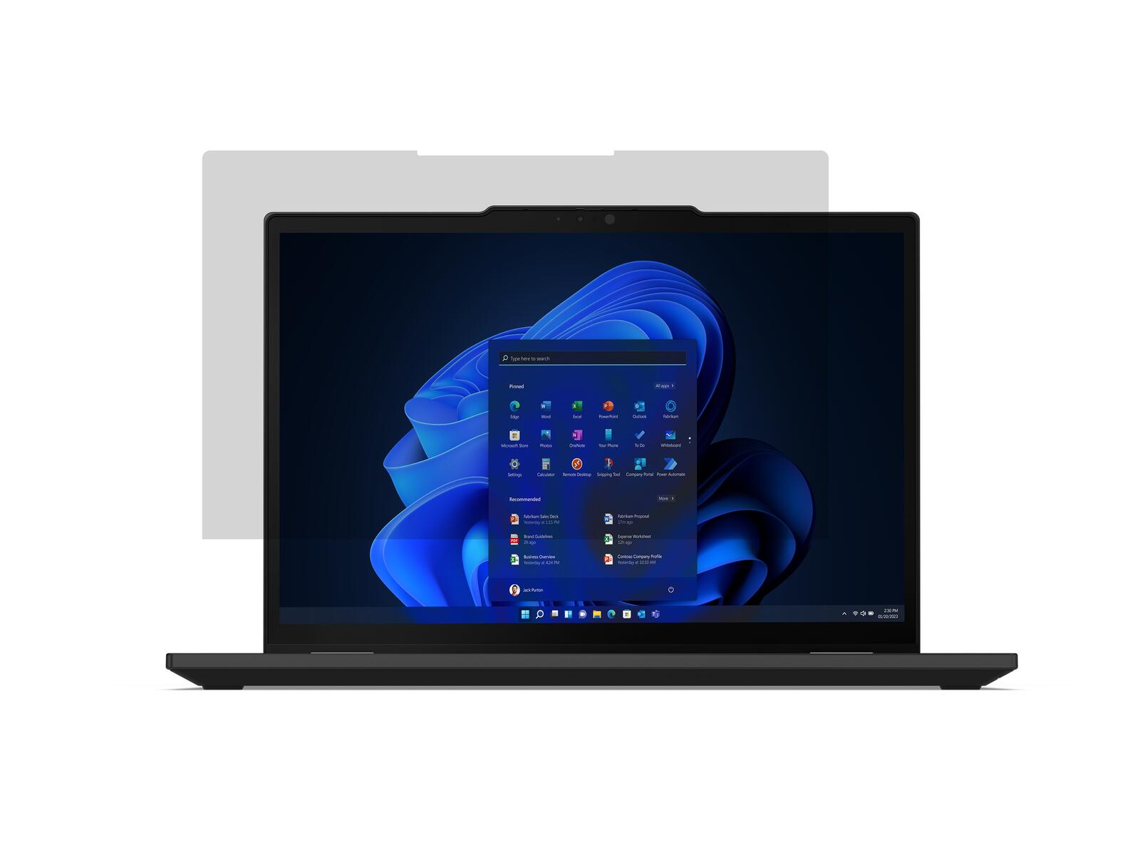 Filtre de confidentialité sans cadre Lenovo pour ordinateur portable 13,3"