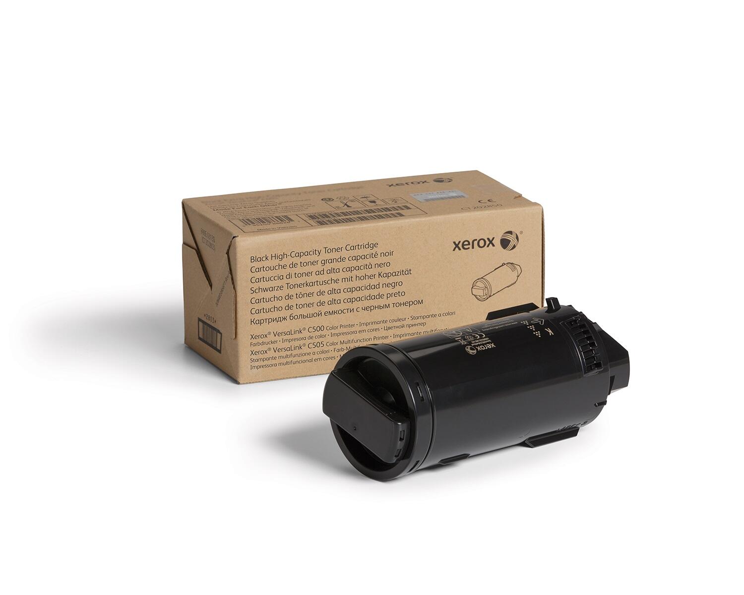 Toner Xerox Original haute capacité noir jusqu'à 12 100 pages pour VersaLink C500 et C505 (106R03876)