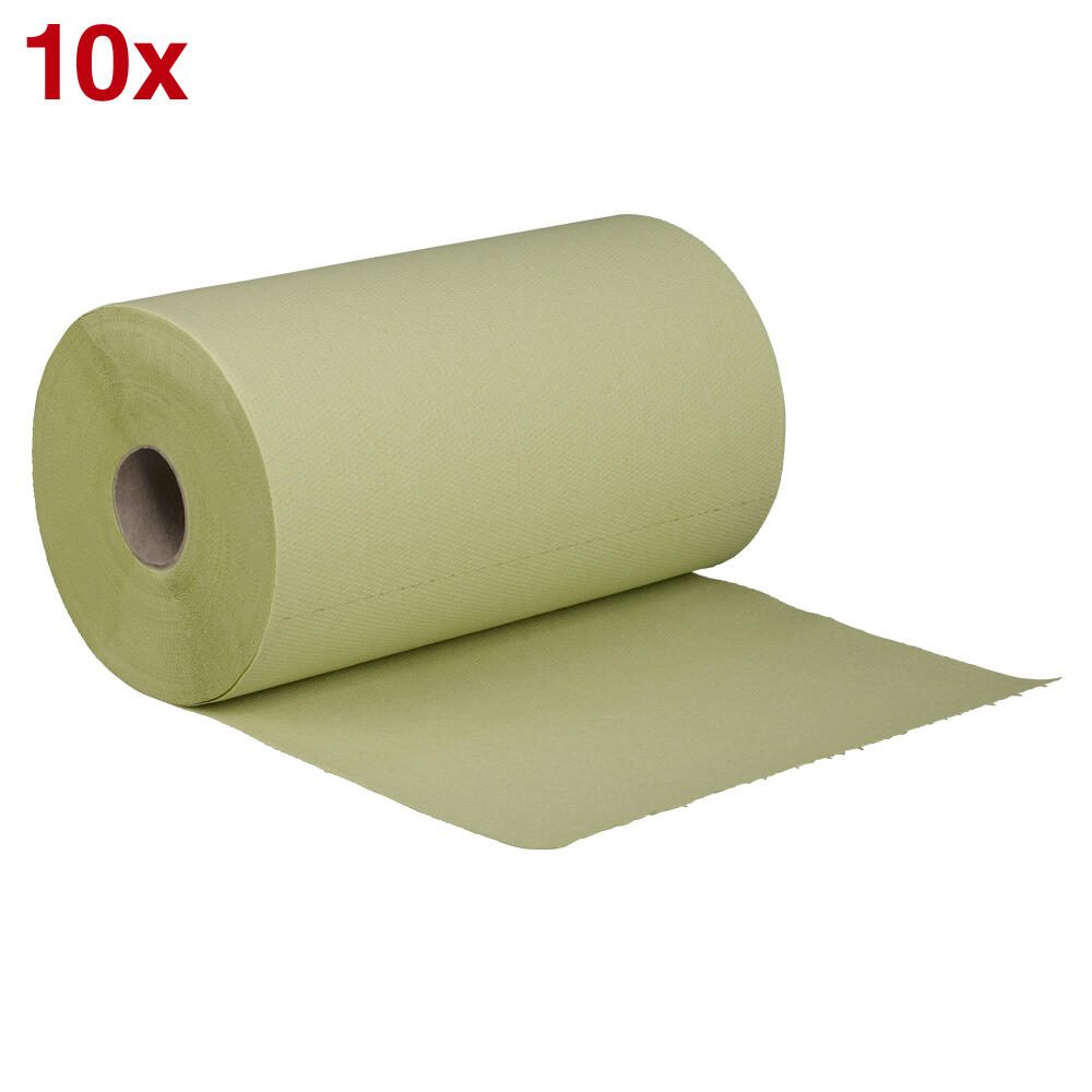 Rouleaux de chiffons de nettoyage TORK 2 couches vert lot de 10 rouleaux — lot de 10