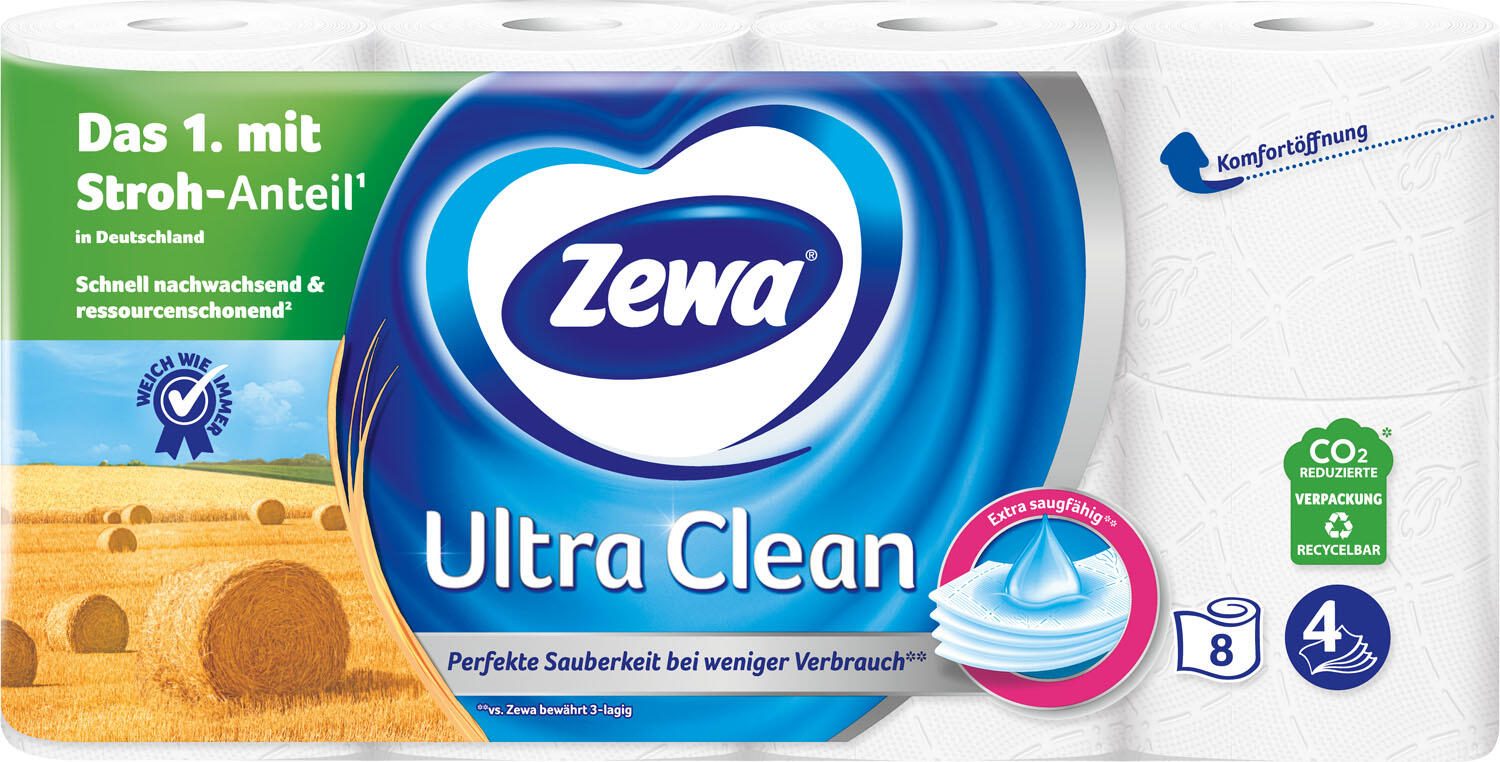 Zewa Papier toilette 4 couches 1 boîte = 8 rouleaux
