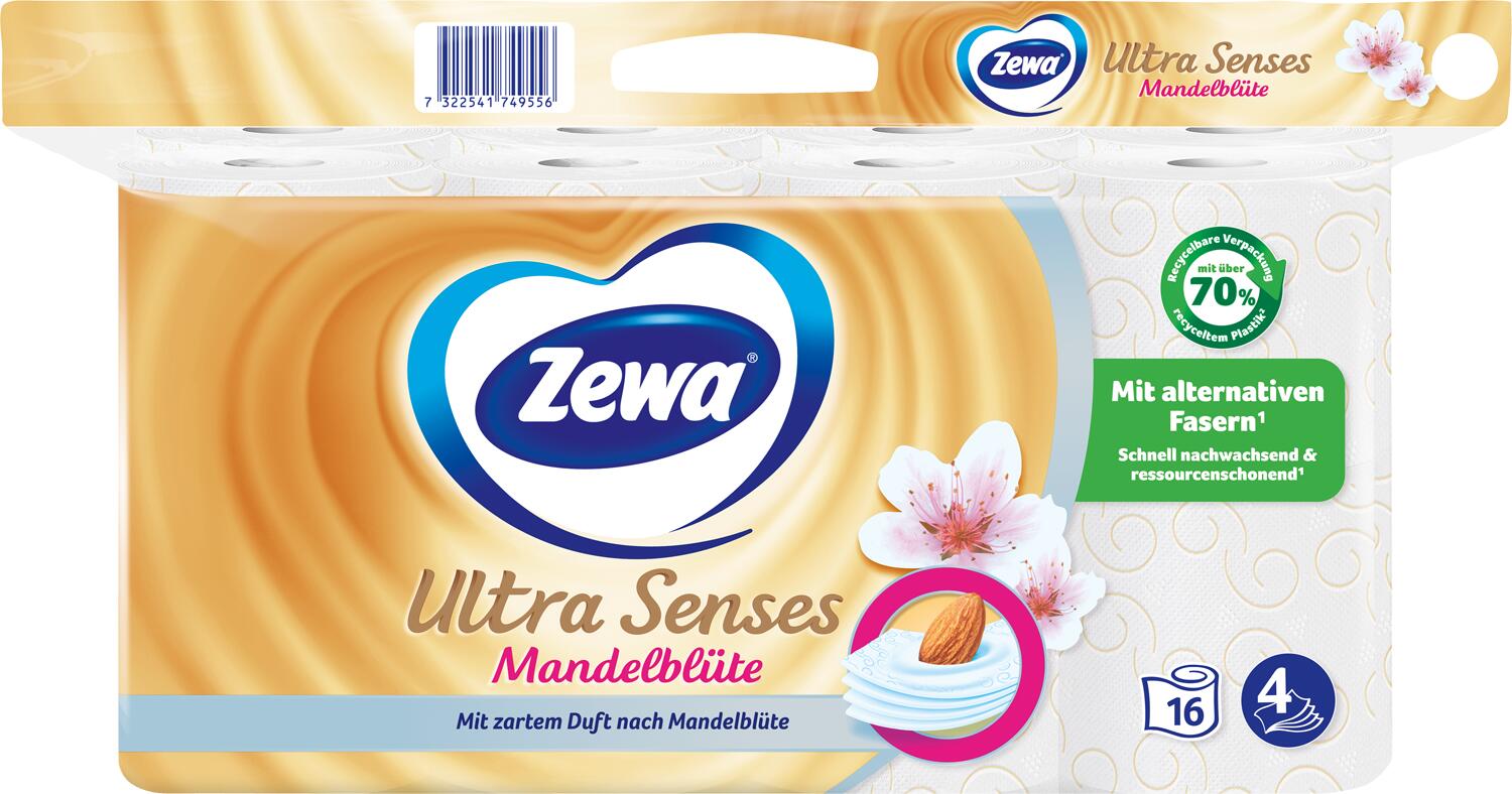 Zewa Papier toilette Amande 4 couches 1 pack = 16 rouleaux