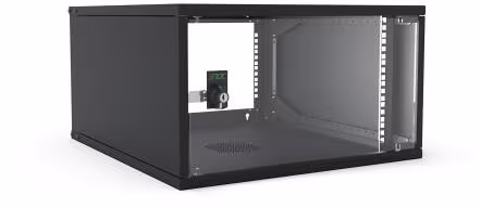 Enoc W3 6-6-S 19" Armoire murale Economy, 6U, 600 mm, noir (57451)