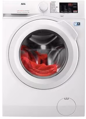 Lave-linge AEG L6FBF51488 8 kg à hublot, 60 cm de large, 1400 tr/min, Aqua-Stop, détection automatique de la charge, fonction ajout de linge, verrouillage enfant, encastrable, blanc