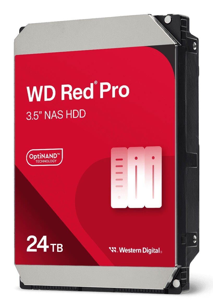 Disque dur NAS WD Red Pro - 24 To 3,5", SATA 6 Gb/s, 7200 tr/min, 512 Mo