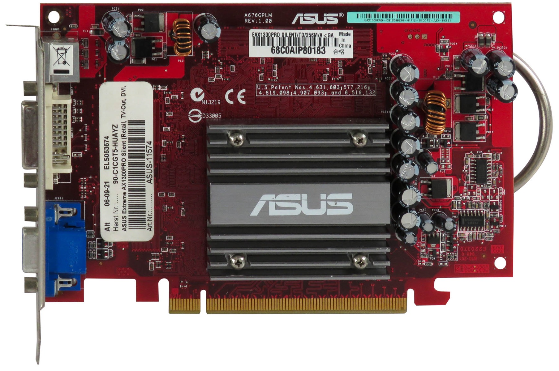 ASUS ATI Radeon X1300 Pro 256 Mo EAX1300PRO SILENT/TD/256M/A PCIe