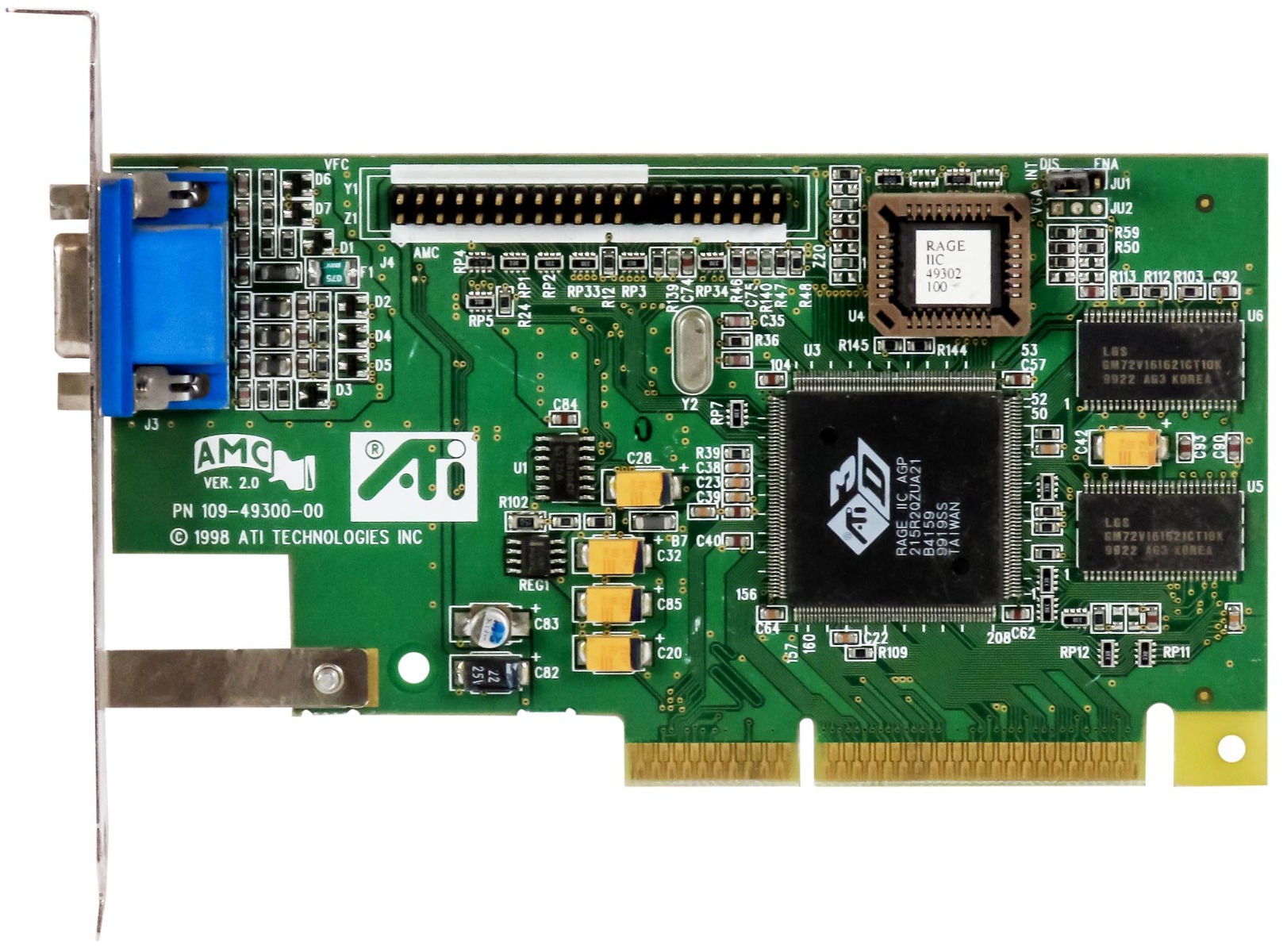 ATI RAGE IIC AGP 4 Mo 109-49300-00 VGA SDR