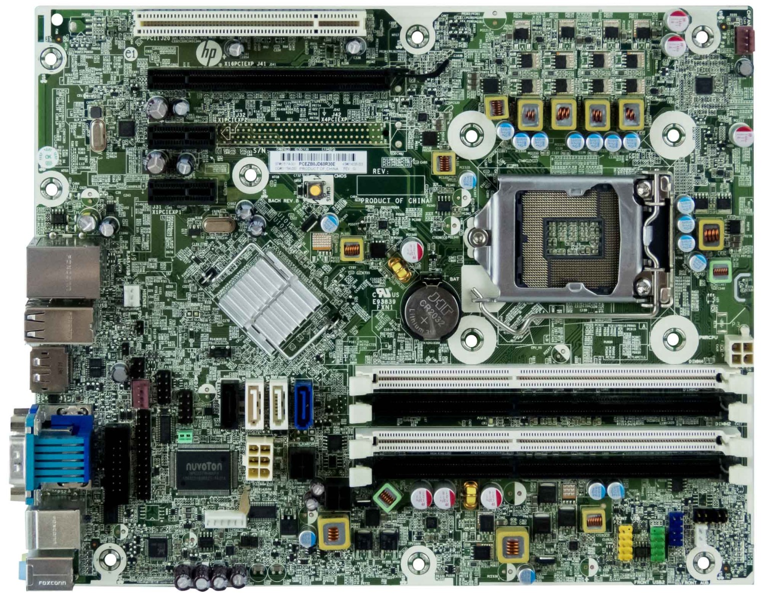 HP 615114-001 LGA1155 DDR3 PCIE PCI ELITE 8200