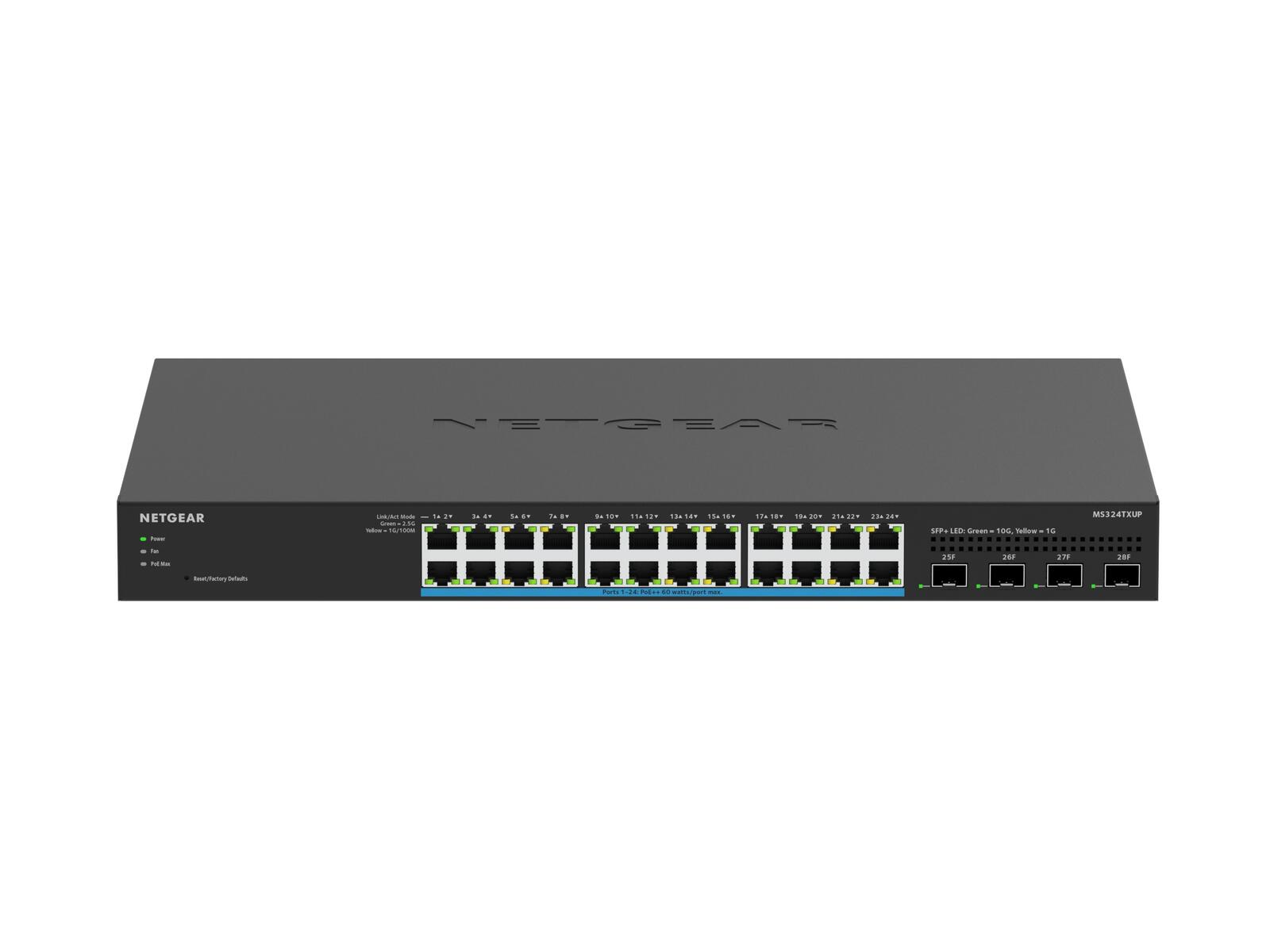 Netgear Commutateur intelligent Ultra60 PoE++ Ethernet Multi-Gigabit/2,5G 24 ports avec 4 ports SFP+