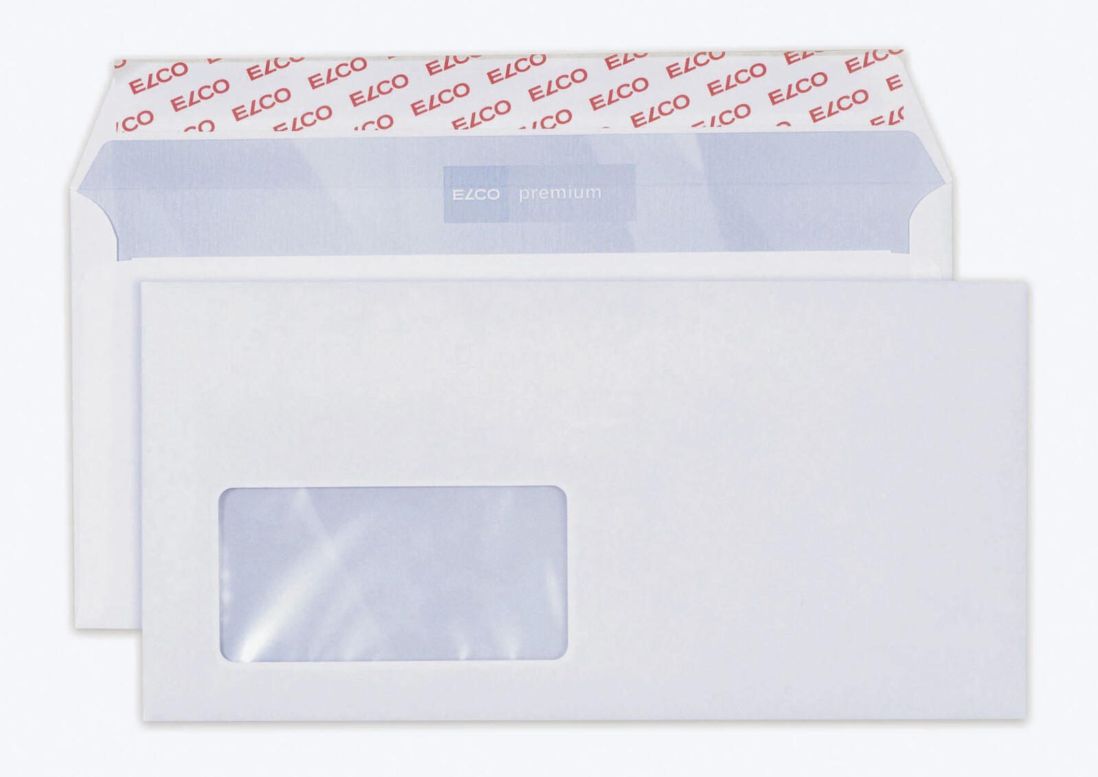Enveloppes ELCO DIN long+ avec fenêtre autocollantes 1 boîte = 500 pièces — lot de 500 pièces