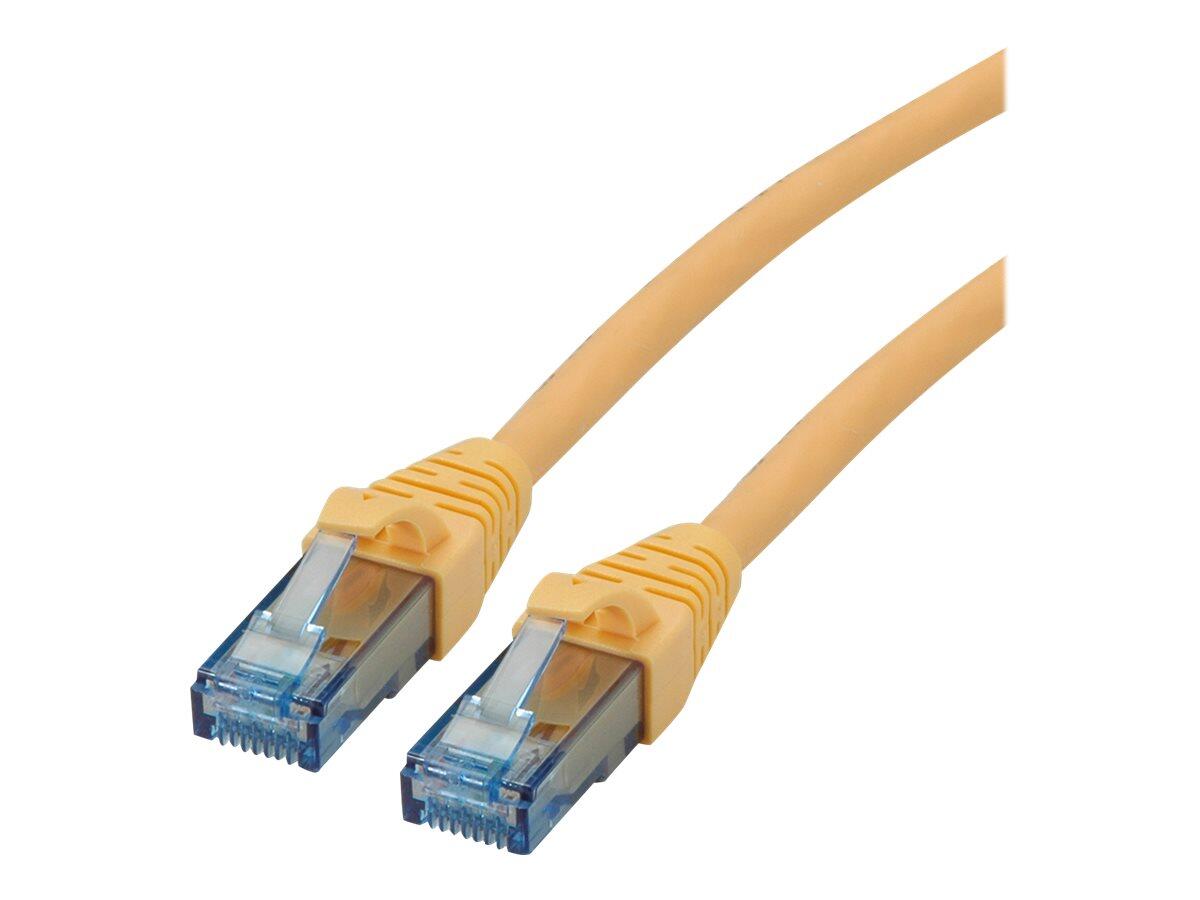 Câble de raccordement Roline RJ-45 (M) vers RJ-45 (M) 50 cm UTP CAT 6a jaune (21.15.2720)