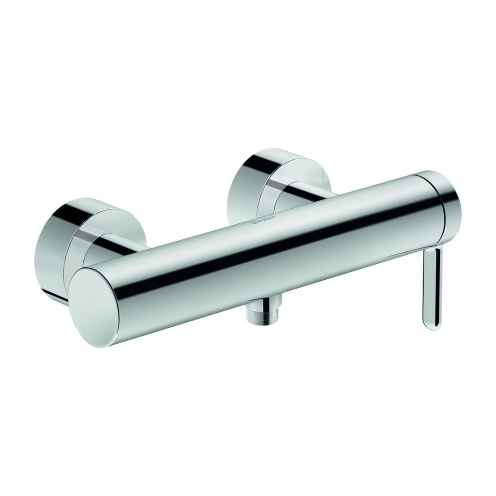 Duravit C.1 Mitigeur de douche monocommande apparent, Chromé, raccordements type S, 1/2", entraxe 150 mm (±15 mm), 12,5 l/min