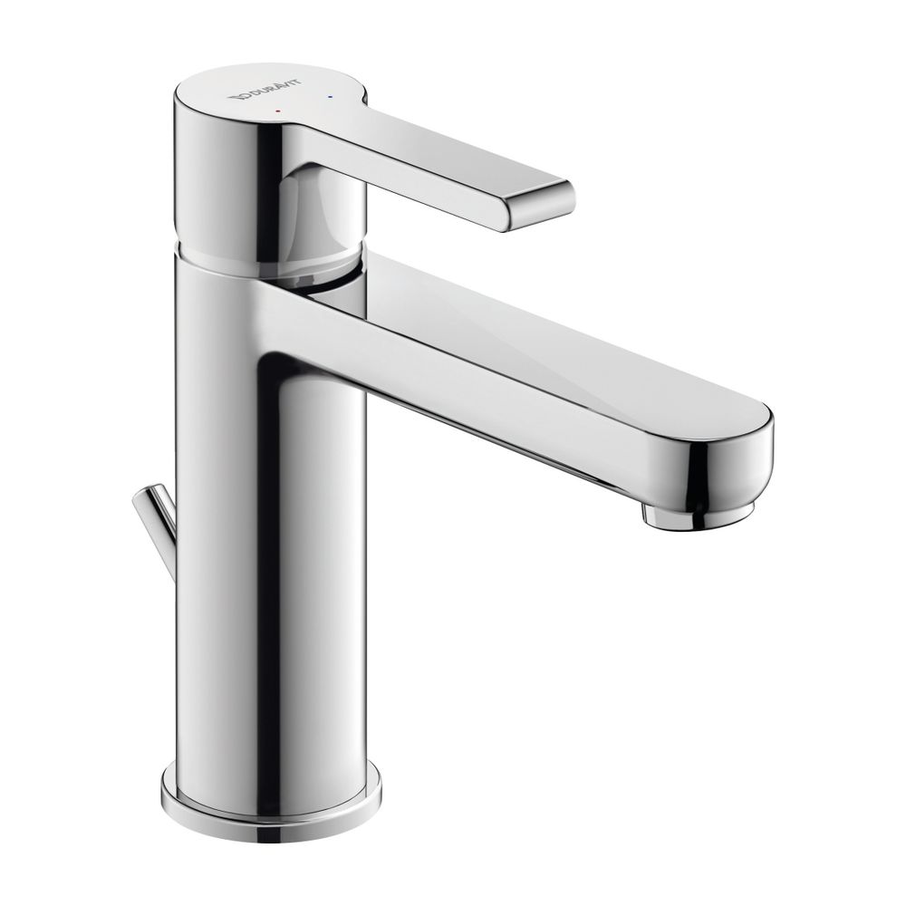 Mitigeur monocommande pour lavabo Duravit B.2 M, chromé, 5 l/min, levier, avec bonde, portée 139 mm, hauteur 165 mm