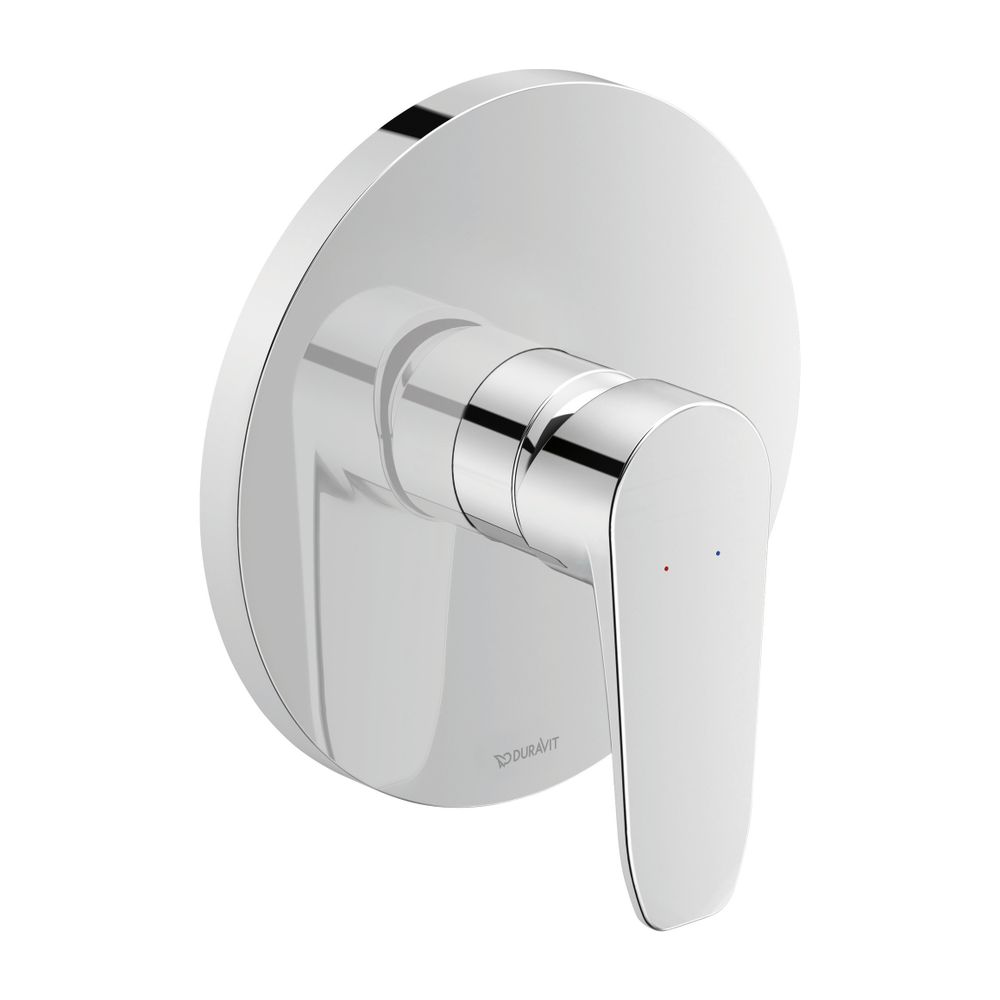 Duravit B.1 Mitigeur de douche monocommande encastré, 1 utilisateur, chromé, 24,5 l/min, rosace ronde, Ø 170 mm