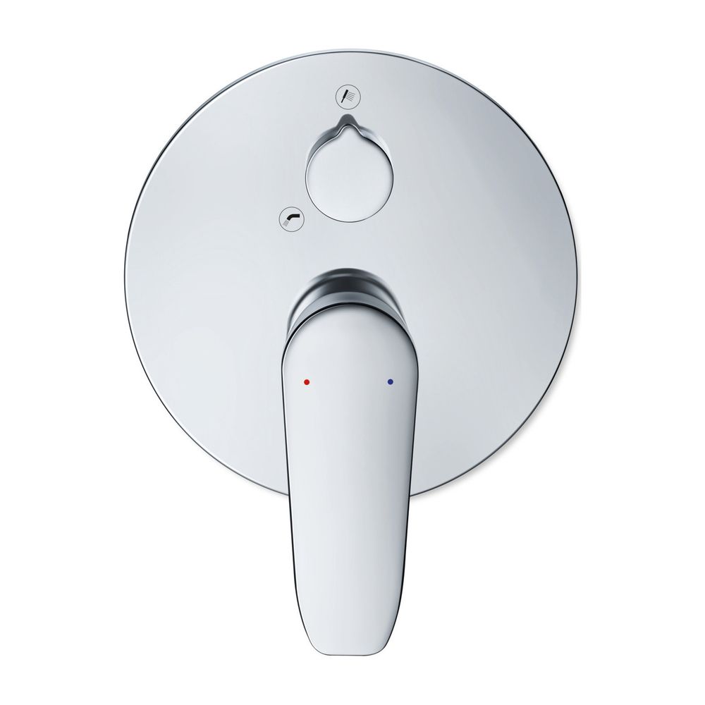 Duravit B.1 Mitigeur monocommande pour baignoire encastré, Nombre de consommateurs 2, Chromé, 22,5 l/min, Rosace ronde 170 mm