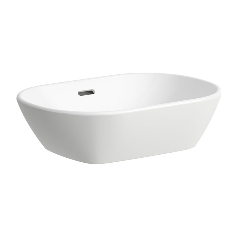 Laufen cuvette de lavabo Lua 350x500x135 mm, sans trou de robinetterie, avec trop-plein, Blanc