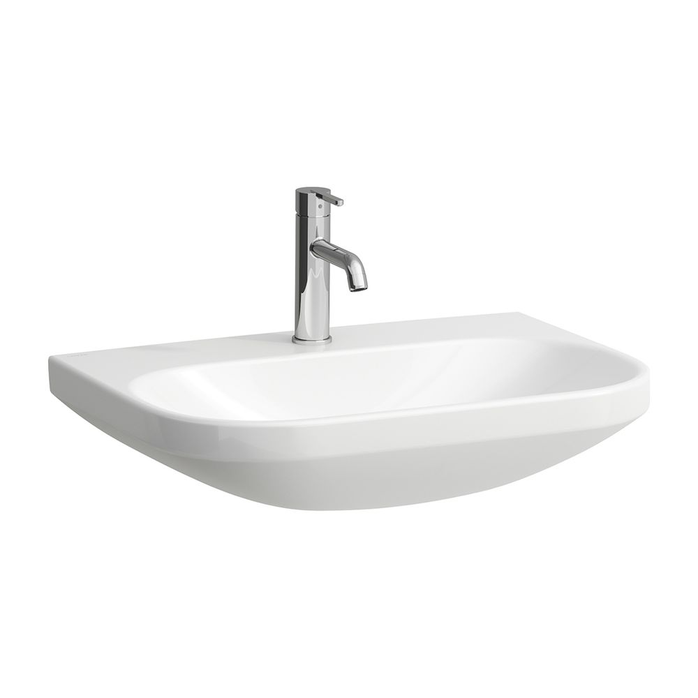 Laufen Lavabo Lua 460x650x180 mm, avec 1 trou de robinetterie, sans trop-plein, canal de trop-plein fermé en bas, non encastrable, Blanc