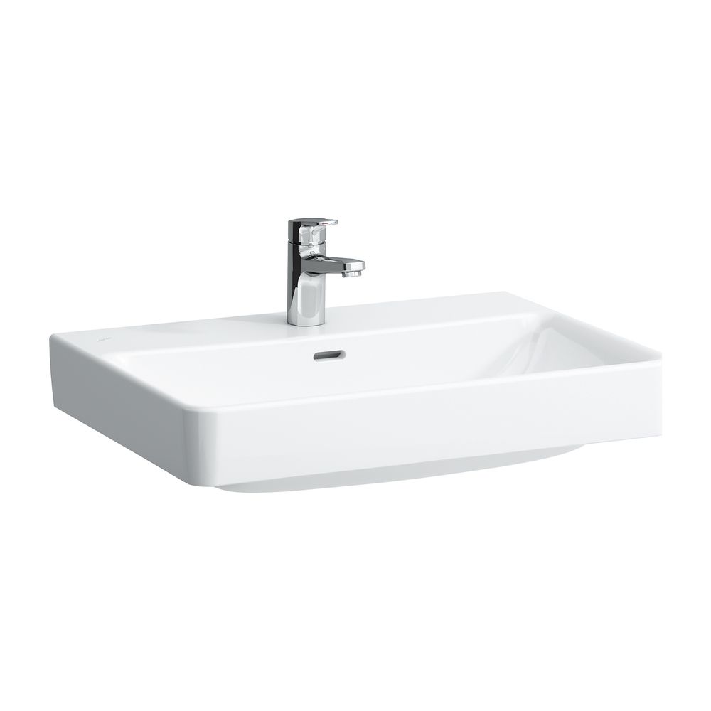 Laufen Meuble-lavabo sur colonne PRO S 465x650x175mm, sans trou de robinetterie, trop-plein, évacuation fermée en bas, LCC Blanc