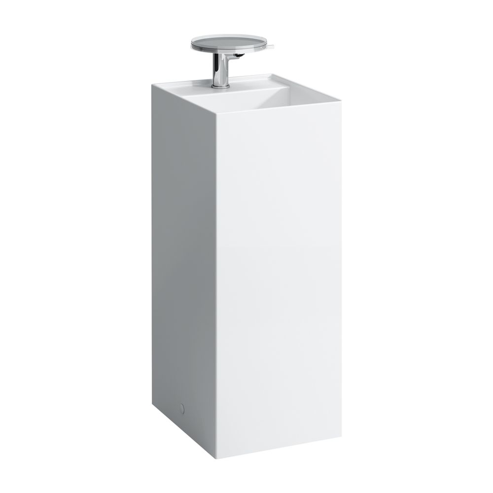 Laufen Lavabo sur pied Kartell 435x375x900mm, avec 1 trou de robinetterie, sans trop-plein, Blanc