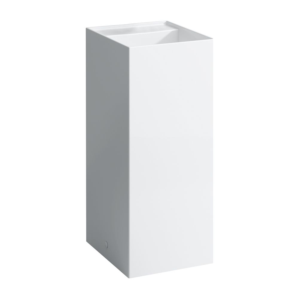 Laufen Lavabo autoportant Kartell 435x375x900 mm, sans trou de robinet ni trop-plein, Blanc