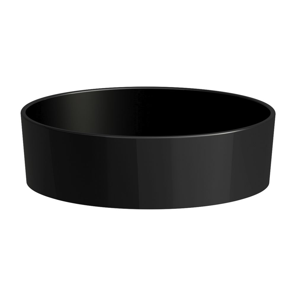 Laufen Cuve de lavabo Kartell 420x420x135 mm, sans trou de robinet et sans trop-plein, Noir brillant