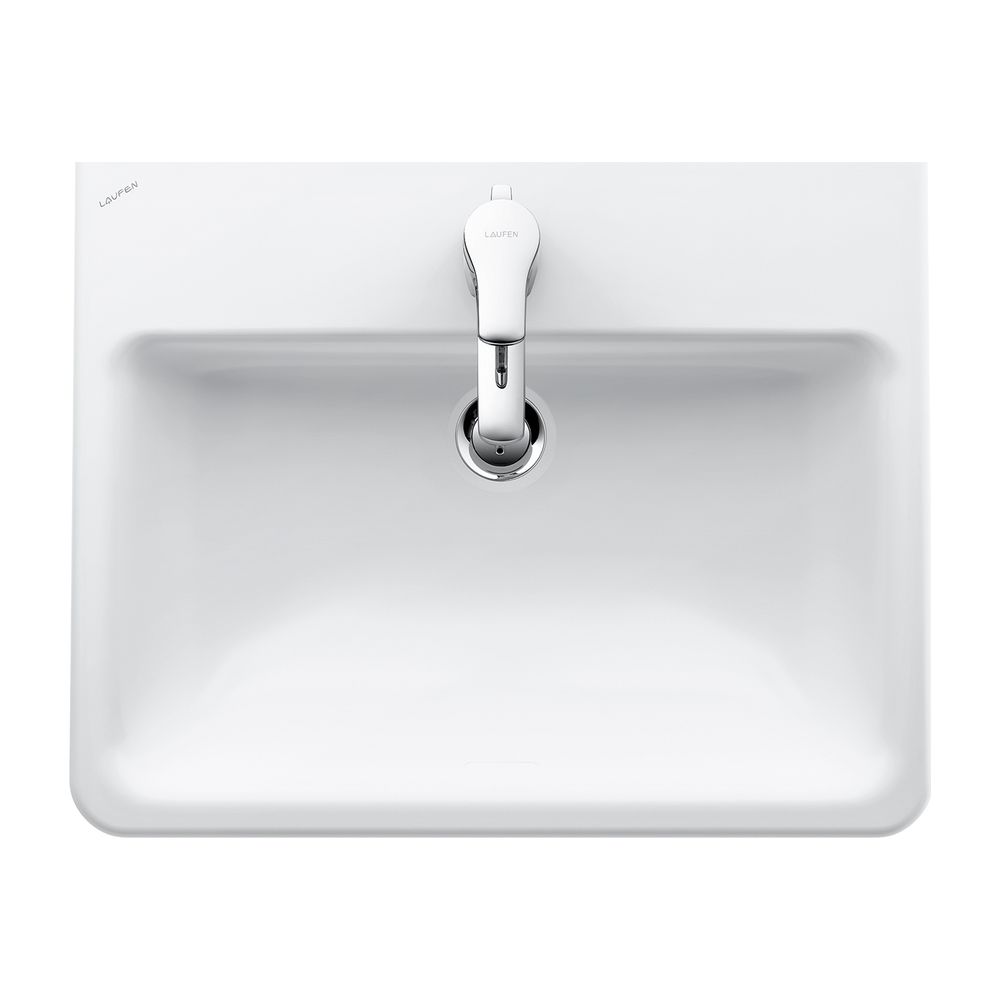 Laufen Meuble-lavabo encastré Pro S 440x560x170mm, montage par le haut, sans trou de robinet, avec trop-plein, LCC blanc