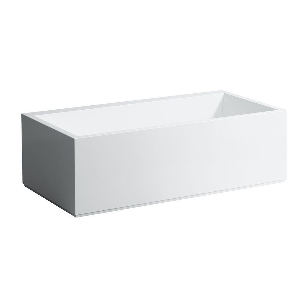 Baignoire autoportante LAUFEN Kartell 860x1700x440 mm, rectangulaire, éclairage LED, Sentec, Blanc