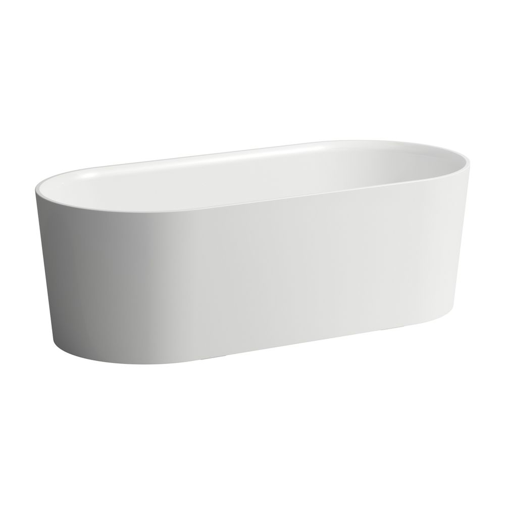 Baignoire freestanding Laufen Val 750x1600x520mm, ovale, Sentec, Blanc