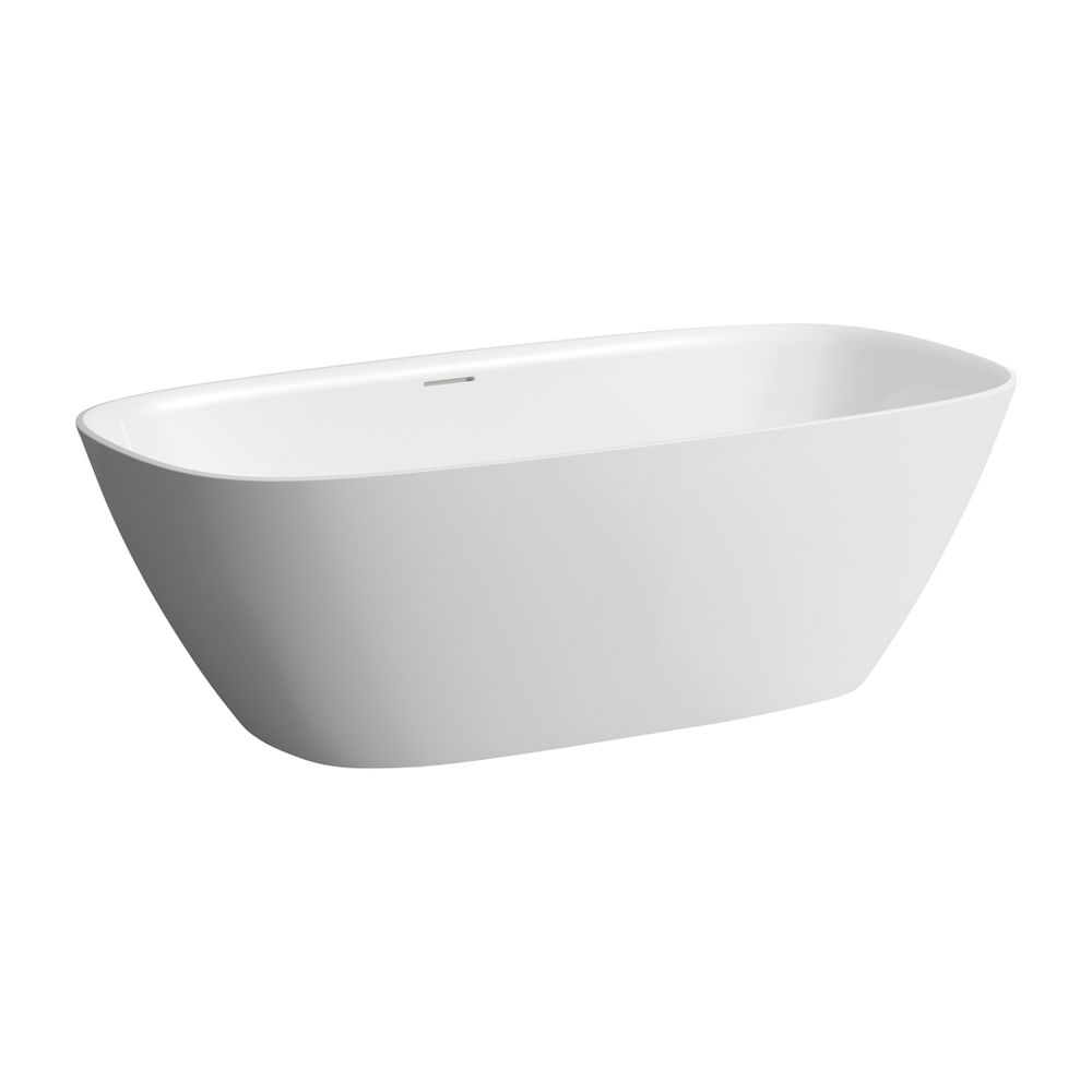 Baignoire autoportante Laufen Ino 750x1700x520mm, ovale, Sentec, Blanc