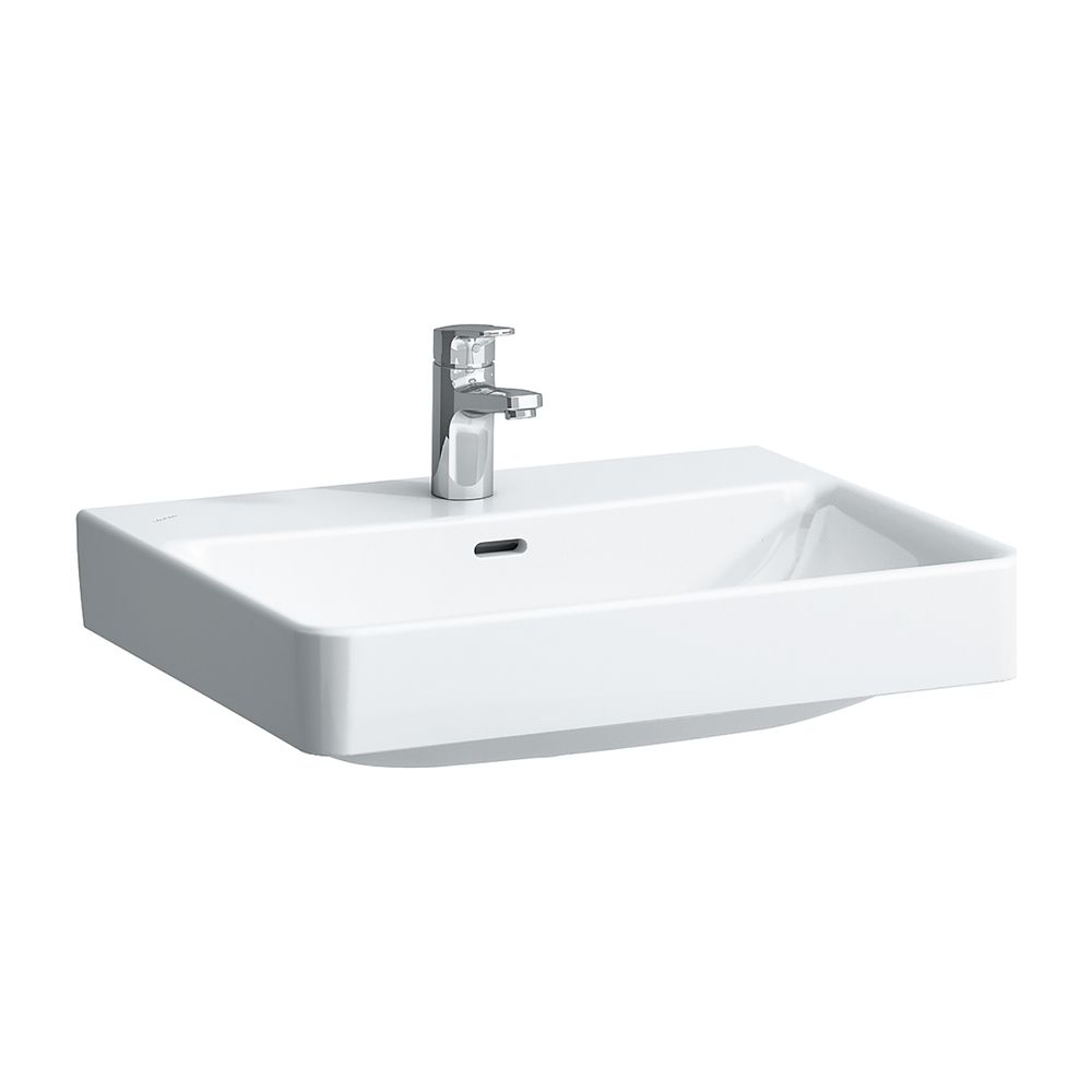 Laufen Meuble-lavabo à poser Pro S 465x600x175mm, sans trou de robinet, sans trop-plein, évacuation par le bas fermée, LCC Blanc