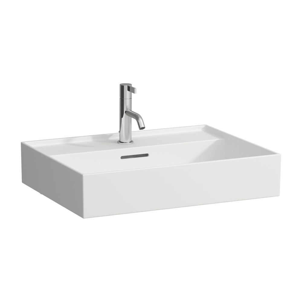 Laufen Lavabo Kartell 460x600x145mm, avec 1 trou de robinet et trop-plein, blanc mat