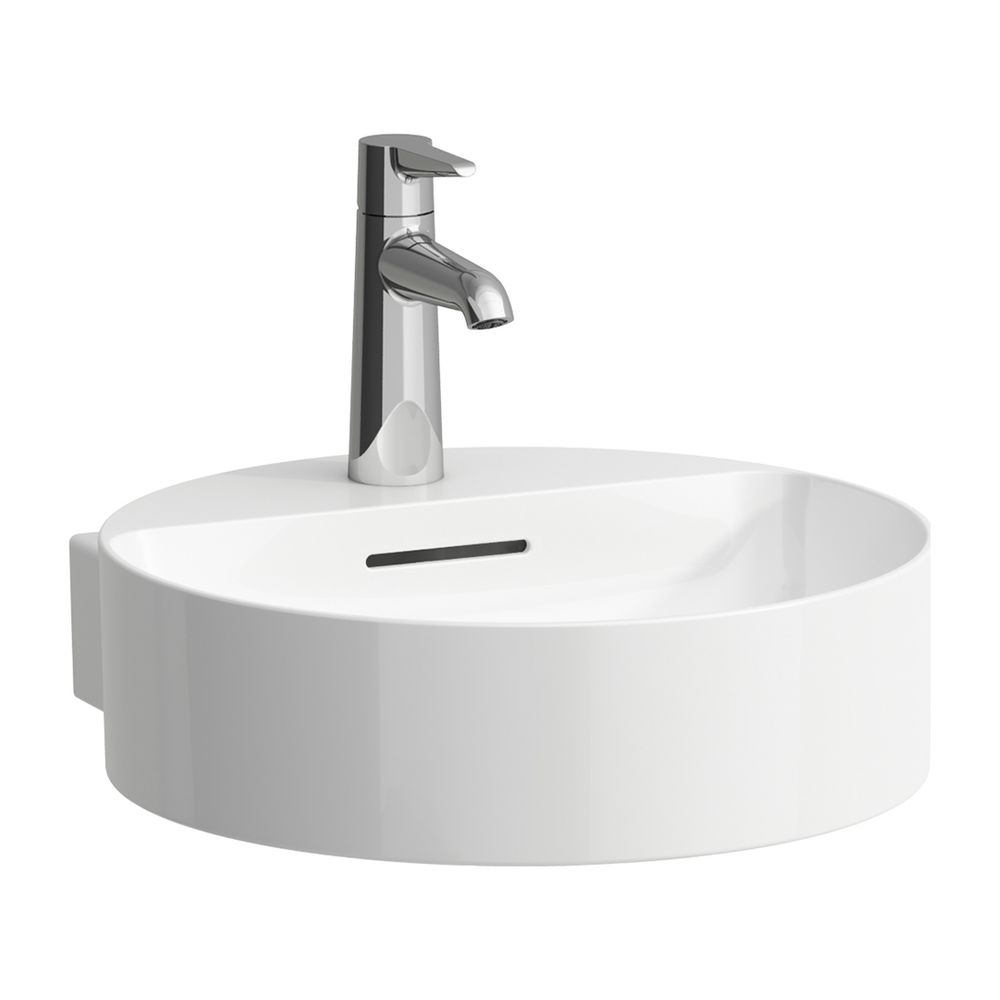 Laufen Lavabo mural Val 425x400x155 mm, avec trou de robinetterie et trop-plein, blanc LCC