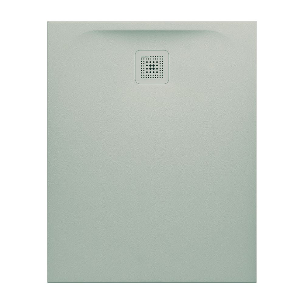 Bac de douche LAUFEN Pro 800x1000x33 mm, évacuation sur le petit côté, Marbond, gris clair