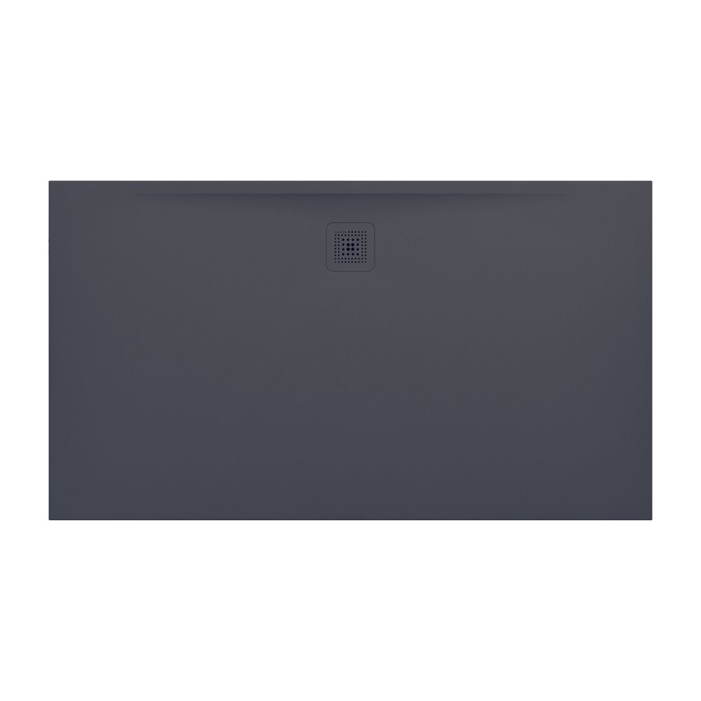 Bac de douche LAUFEN Pro 900x1600x33 mm, évacuation sur le long côté, Marbond, anthracite
