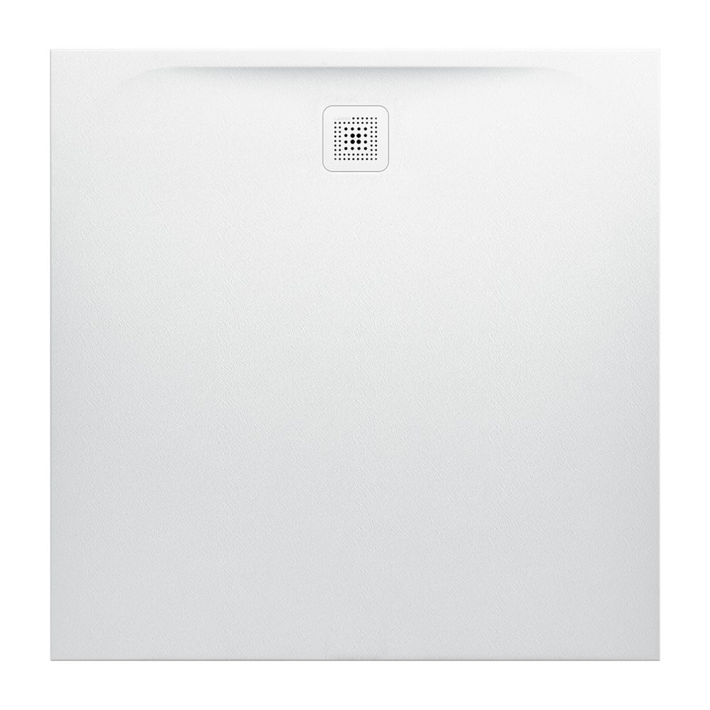 Bac de douche LAUFEN Pro 1200x1200x33 mm, évacuation latérale, Marbond, blanc