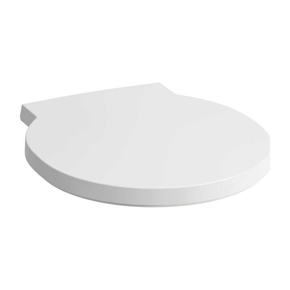 Siège de WC LAUFEN Val, avec couvercle, à fermeture automatique, amovible, blanc mat