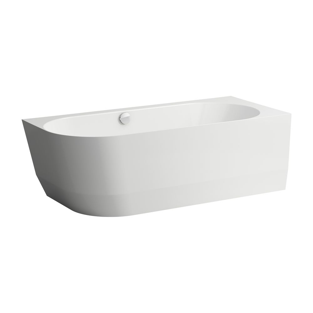 Baignoire Laufen Pro 800x1800x590 mm, version d'angle droite, Marbond, Blanc