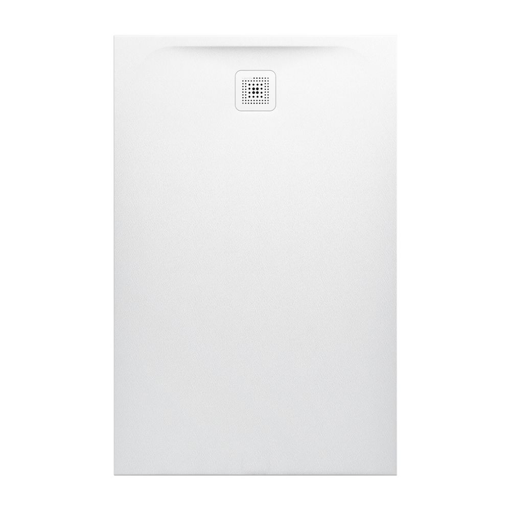 Bac de douche LAUFEN Pro 900x1400x42 mm, évacuation côté court, Marbond, blanc