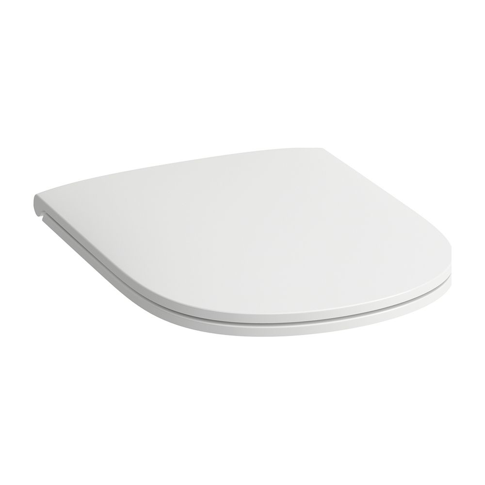 Siège et couvercle WC LAUFEN Lua Slim, avec mécanisme d'abaissement, amovible, compatible avec WC H824081/6/7 et H820080/1/3, Pergamon