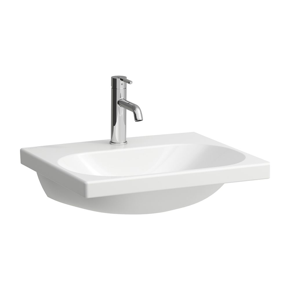Laufen Aufsatzwaschtisch Lua 460x550x180mm, avec 1 trou de robinet, sans trop-plein, canalisation fermée en bas, blanc