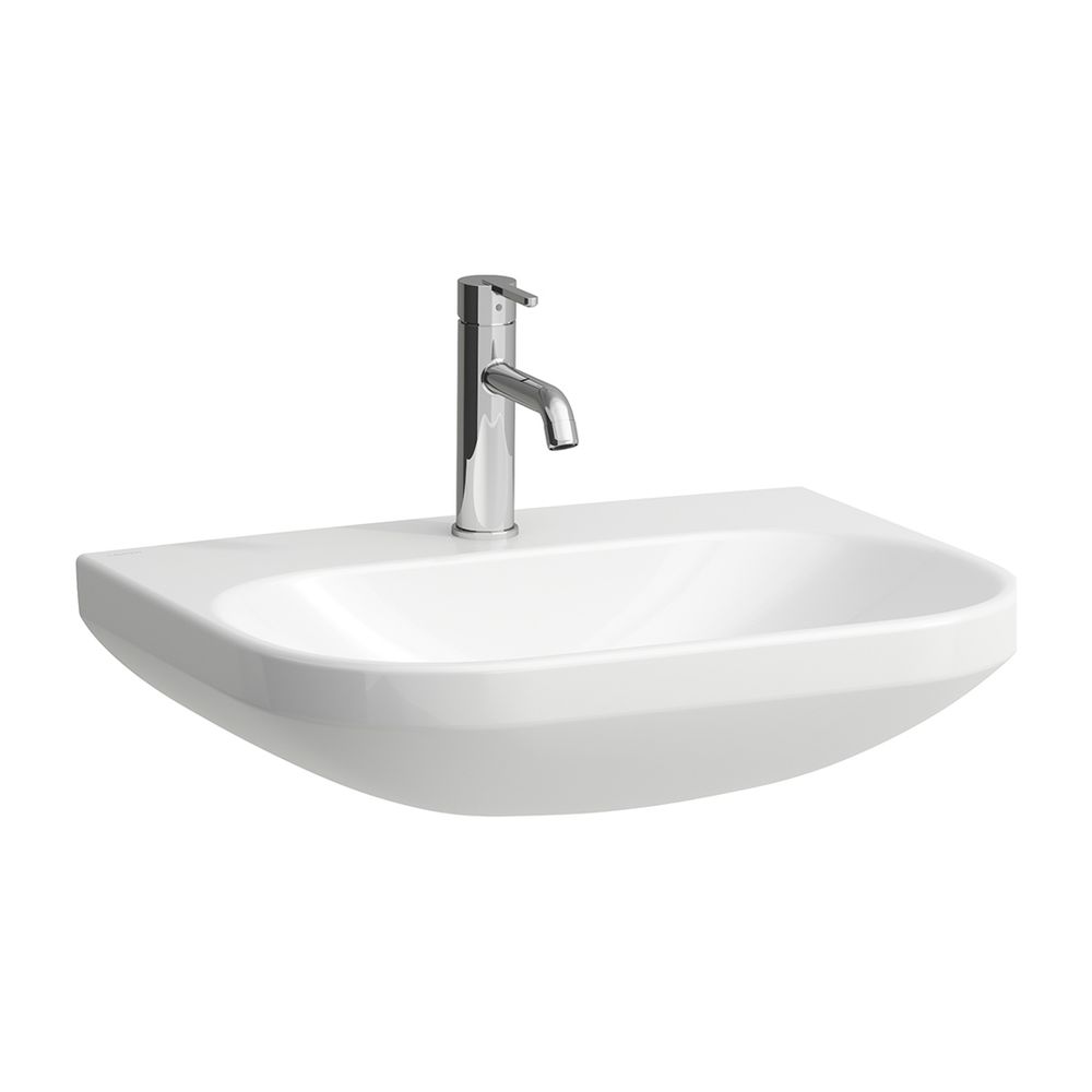 Lavabo LAUFEN Lua 460x600x180 mm, avec 1 trou de robinetterie, sans trop-plein, évacuation canalisée fermée, non encastrable, blanc