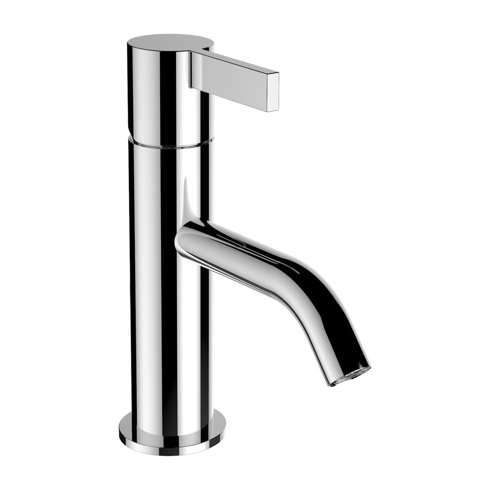 Mitigeur monocommande de lavabo LAUFEN Kartell, bec fixe, portée 115 mm, sans clapet de vidange, chromé