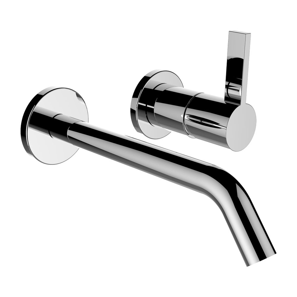 Laufen Mitigeur de lavabo à levier unique Kartell 2 trous, encastré, pour Simibox, portée 175 mm, Chromé