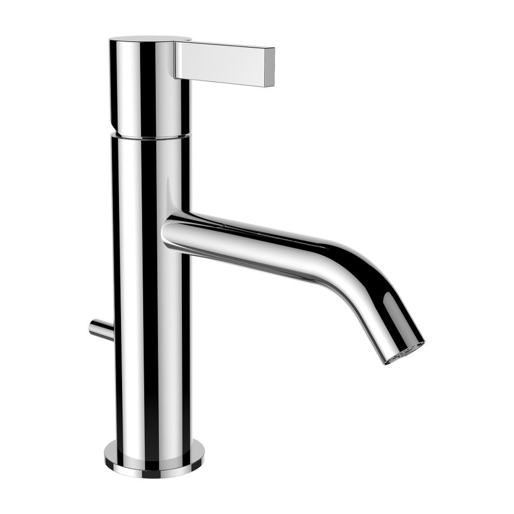 Mélangeur monocommande LAUFEN Kartell, bec fixe, portée 135 mm, sans clapet de vidange, chromé