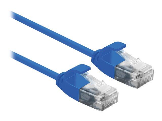 Câble de raccordement UTP ROLINE DataCenter Cat.6A (Class EA), LSOH, slim, bleu, 0,3 m
