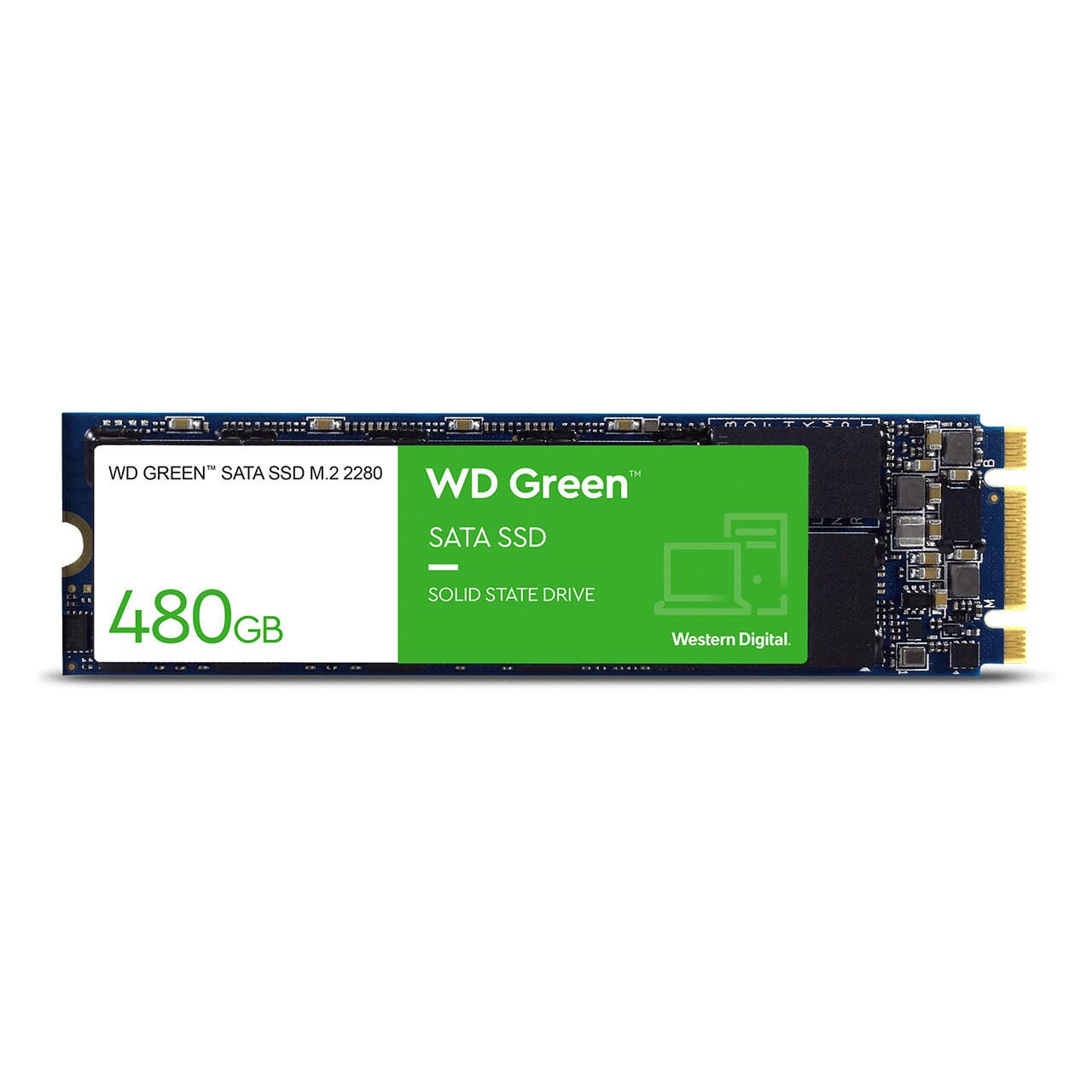 SSD WD Green WDS480G3G0B SATA 480 Go - interne, M.2 2280, SATA 6 Gb/s