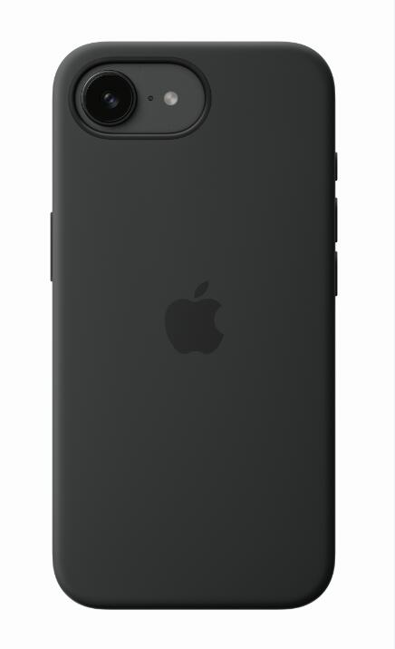Coque en silicone pour iPhone 16e - Noir