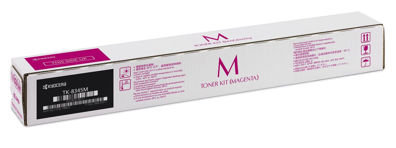 Cartouche de toner magenta Kyocera Original TK-8345M (1T02L7BNL0)