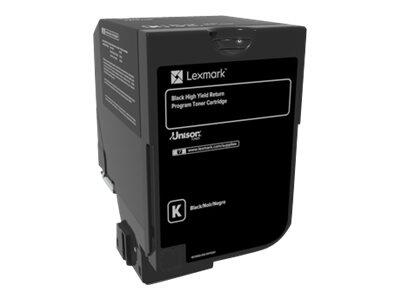 Cartouche de toner noir Lexmark Original (74C2HK0) pour CS720de/dte, CS725de/dte