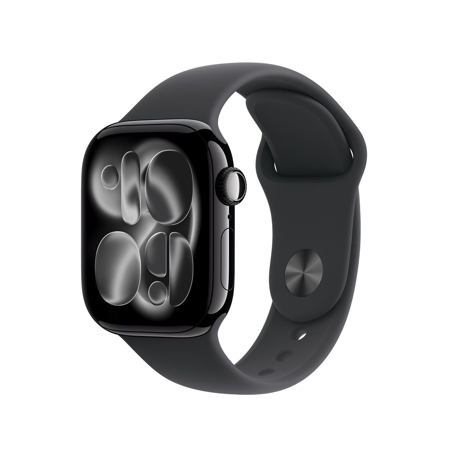 Apple Watch Series 11 Aluminium (GPS + Cellular) 42 mm Noir Diamant Bracelet Sport Noir S/M